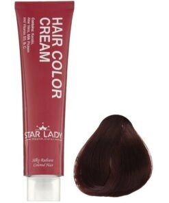 رنگ موی شماره 4.0 قهوه ای استارلیدی حجم 120میل STAR LADY