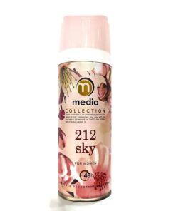 اسپری بدن زنانه مدیا مدل 212 Sky حجم ۲۰۰ میلی لیتر با رایحه شیرین