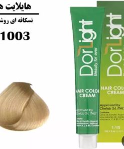 رنگ موی هایلایت نسکافه ای روشن 1003 دورلایت 100 میلی